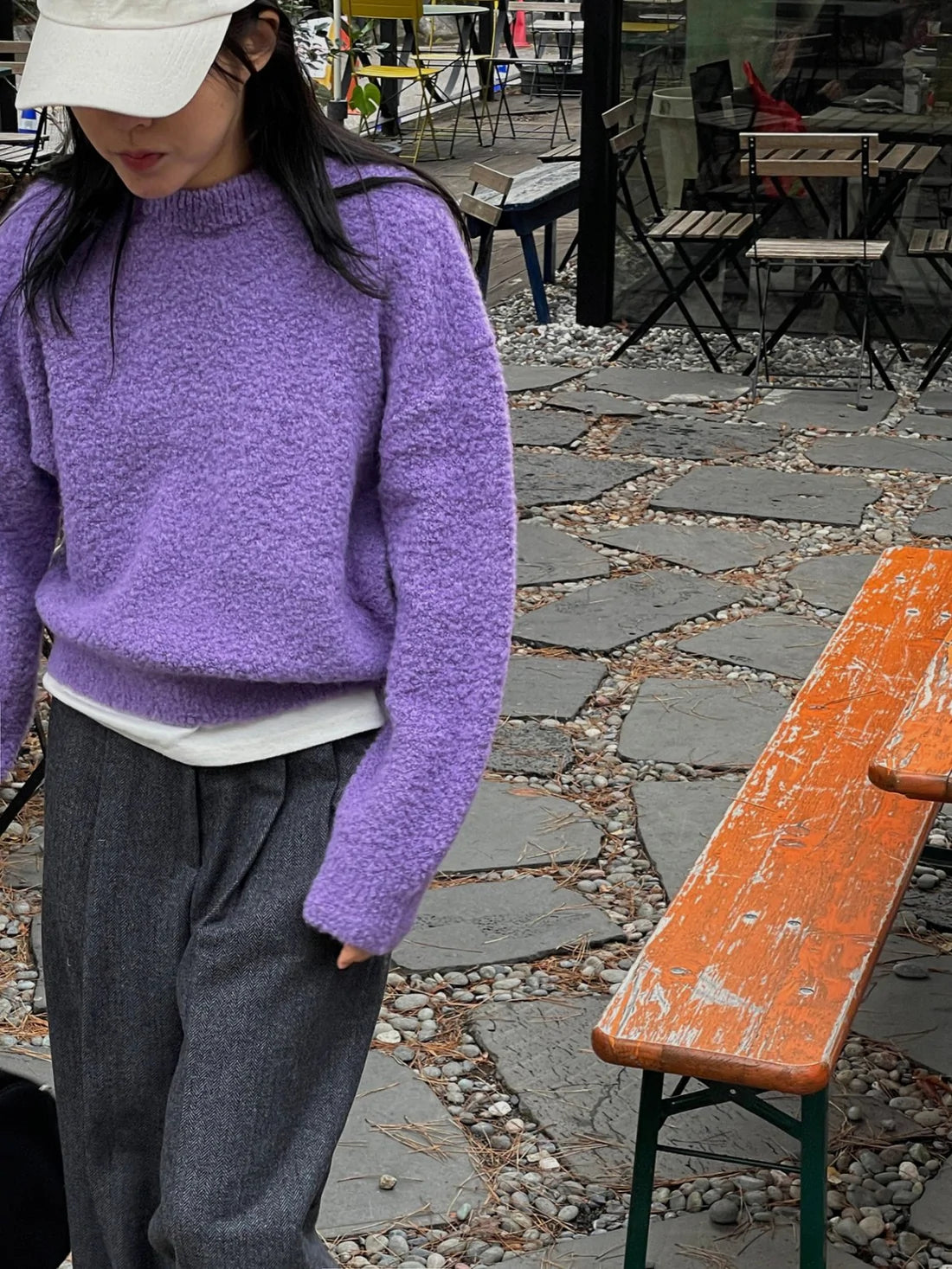Fleece Round Neck Sweater