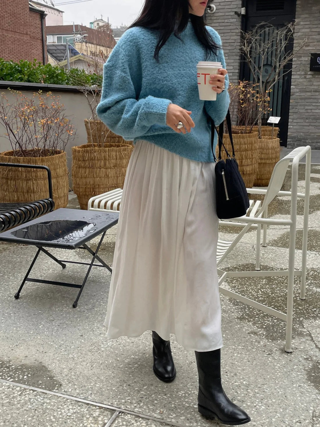 Fleece Round Neck Sweater