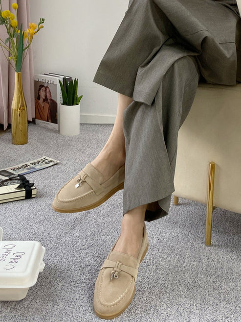 Loro Suede Flat Shoes