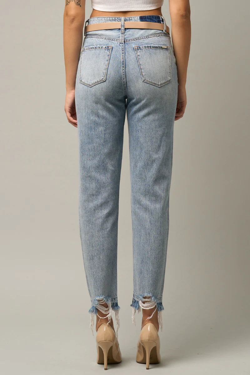 Love Dept Distressed Girlfriend Jeans