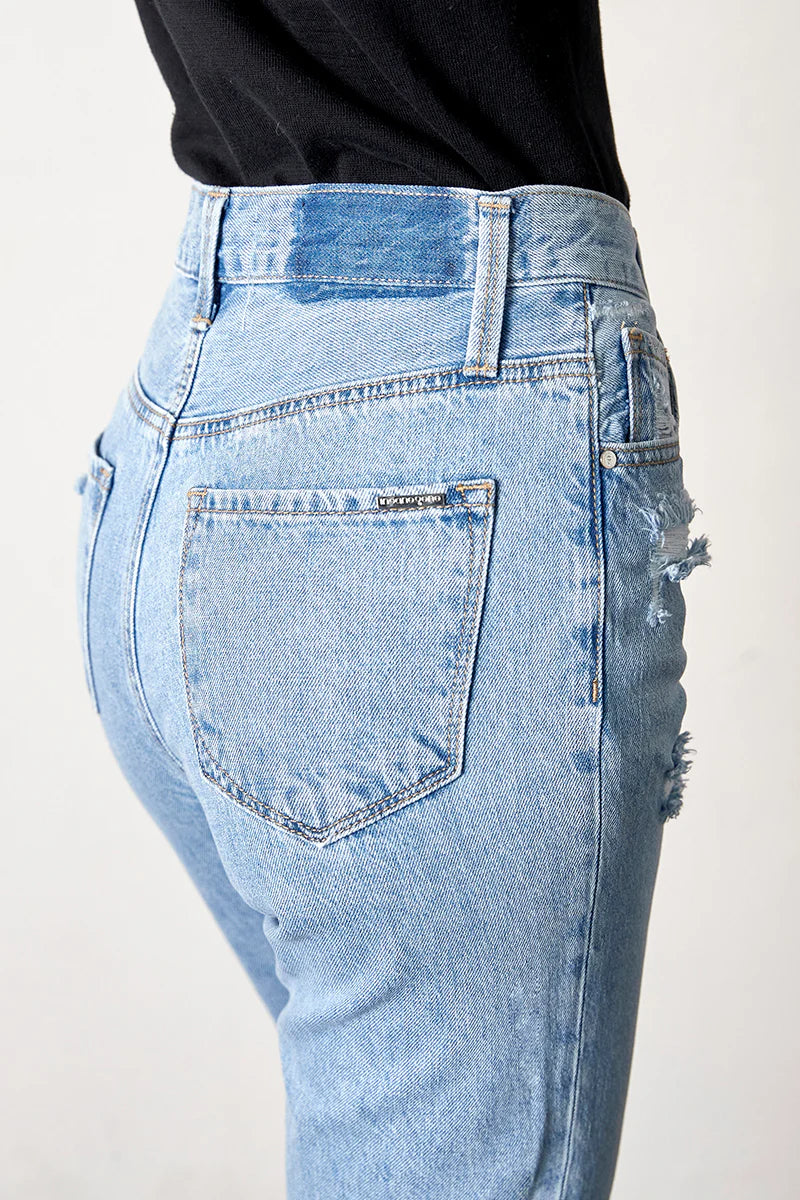 High Rise Girlfriend Jeans