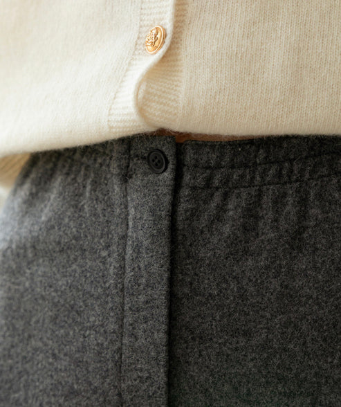 Wool Straight Pants