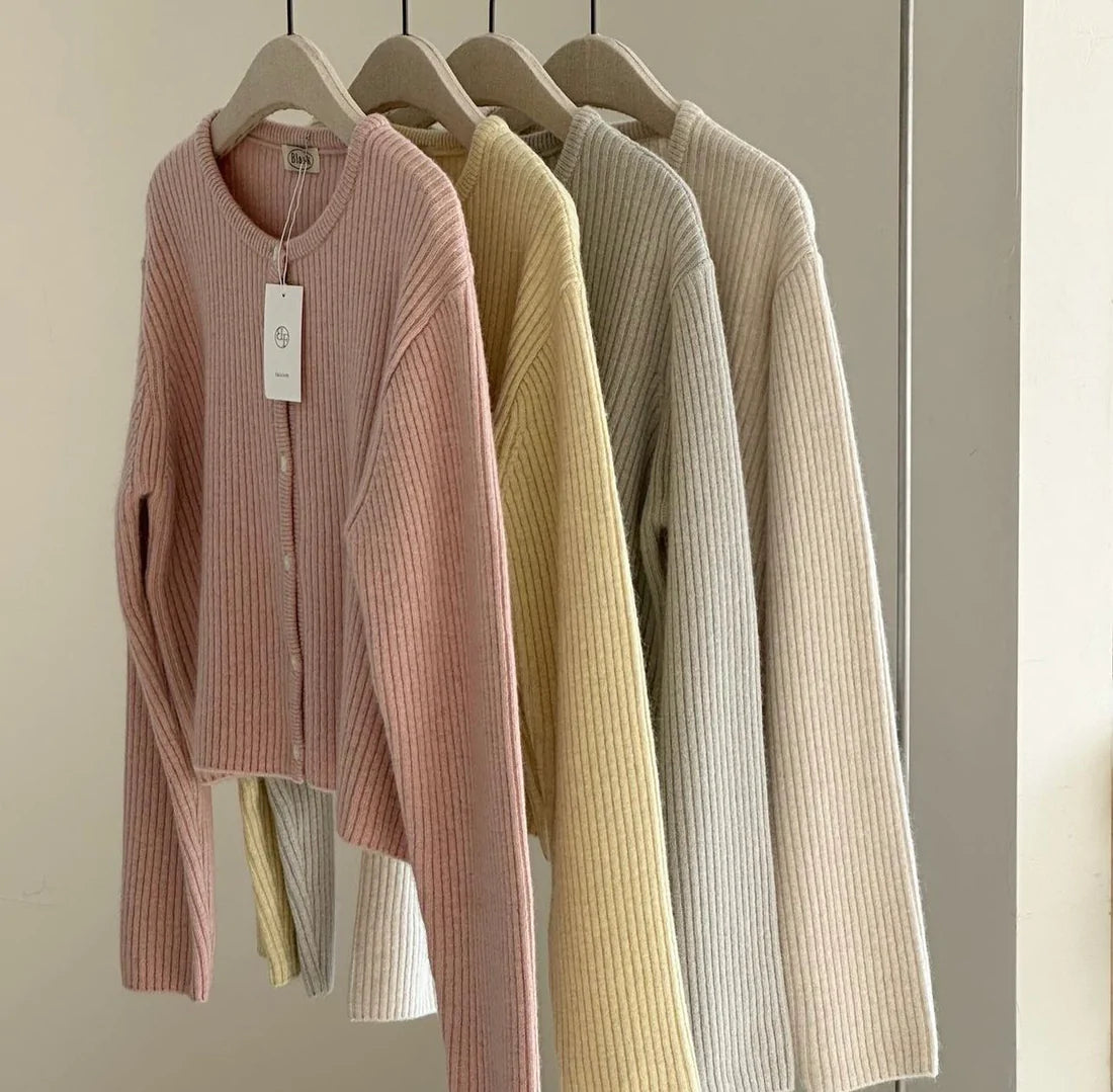 Ribbed Knit Cardigan