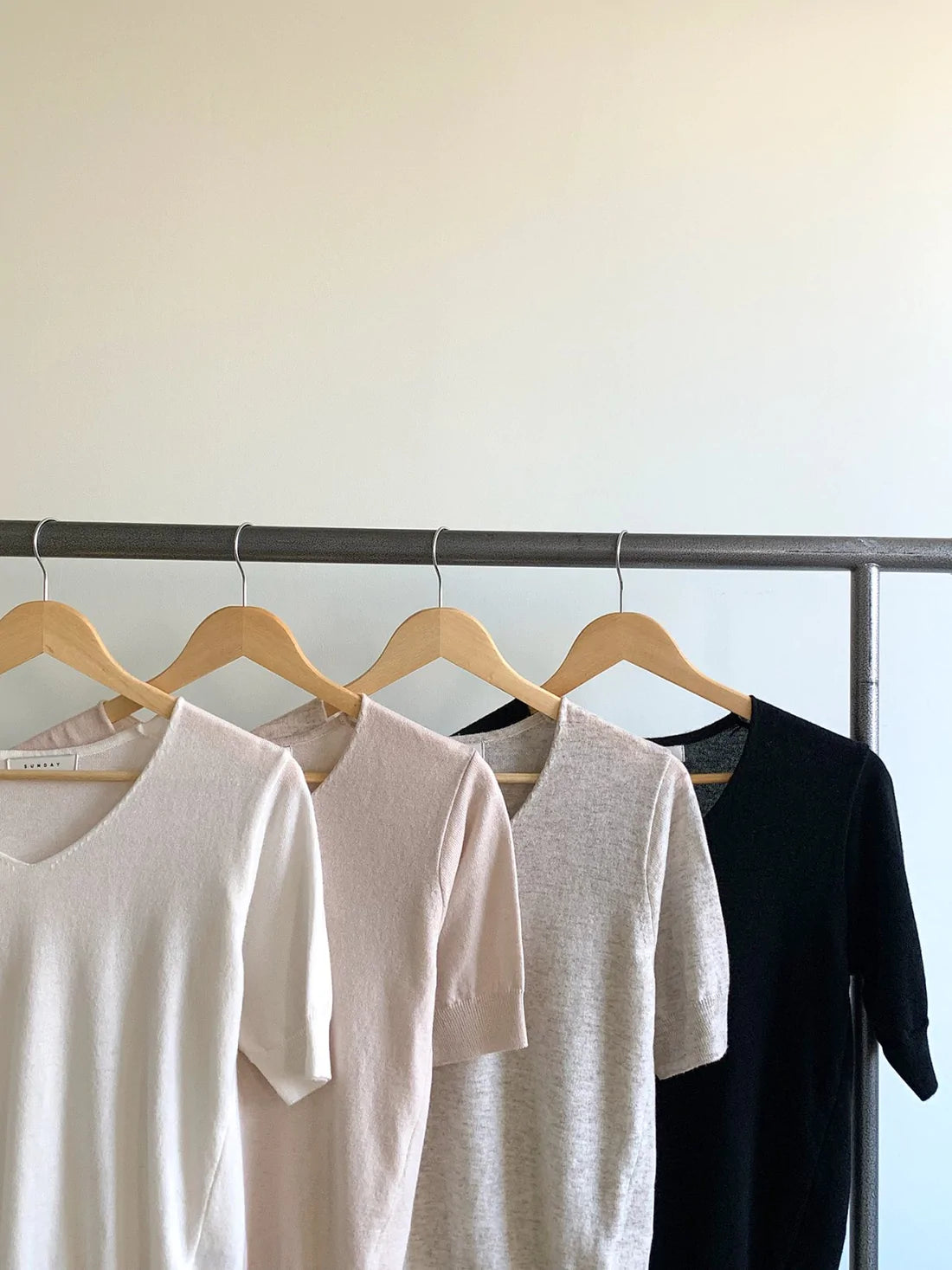 V-Neck Short Sleeve Knit Sweater