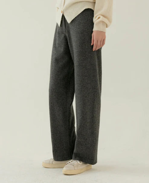 Wool Straight Pants