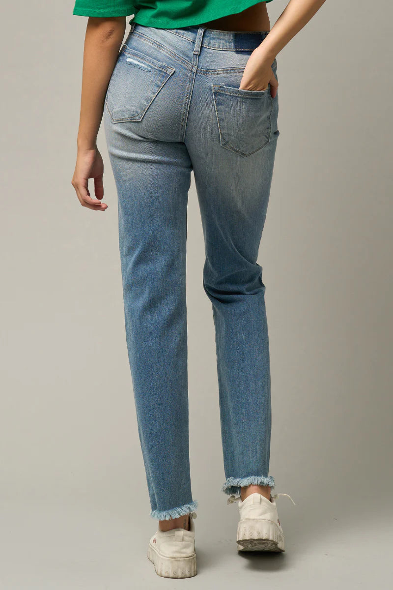 Mid Rise Slim Jeans