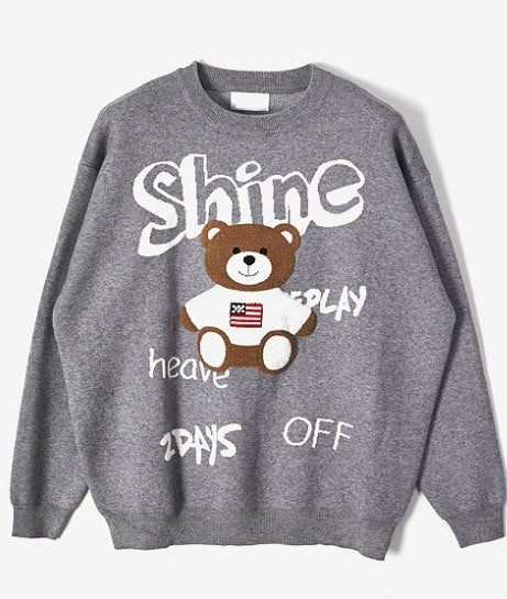 Shine Bear Knit Sweater