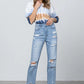 Love Dept Distressed Girlfriend Jeans