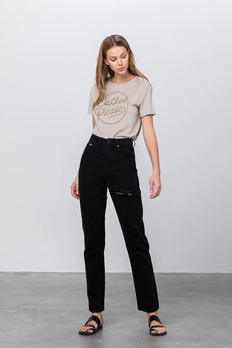 Jadon Ripped Mom Jeans