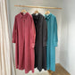 Corduroy Shirt Maxi Dress