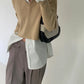 V-Neck Cropped Sweater