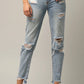 Love Dept Distressed Girlfriend Jeans