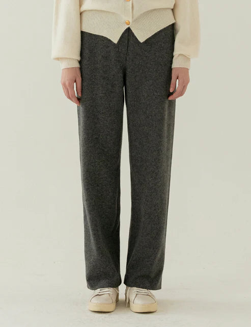 Wool Straight Pants