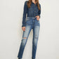 High Rise Girlfriend Stretched Jeans