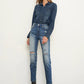 High Rise Girlfriend Stretched Jeans