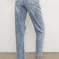 Stonewashed High Waist Ripped Boyfriend Jeans