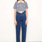 Insane High Rise Flap Waisted Relaxed Jeans