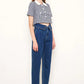Insane High Rise Flap Waisted Relaxed Jeans